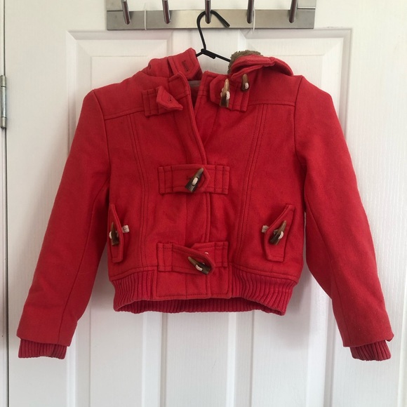 Country Road Other - 🌿 COUNTRY ROAD 🌿 girls winter coat with fury hood and toggle buttons size 6